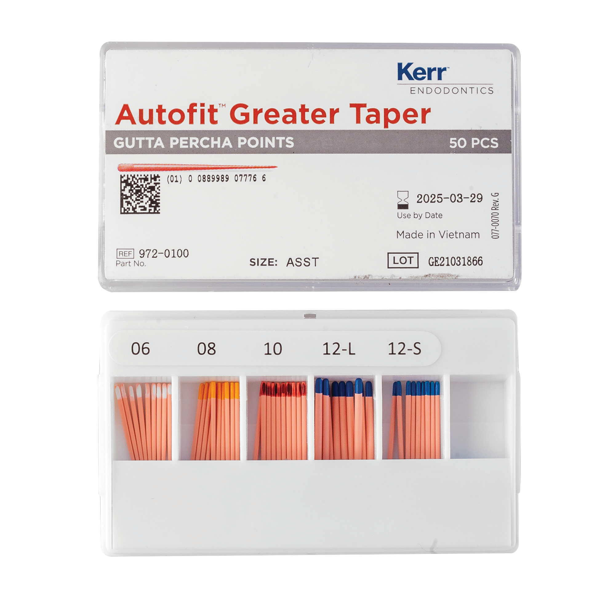 Kerr Endodontics Autofit GP Points Assorted 06-12 50pk 399300 - Henry ...