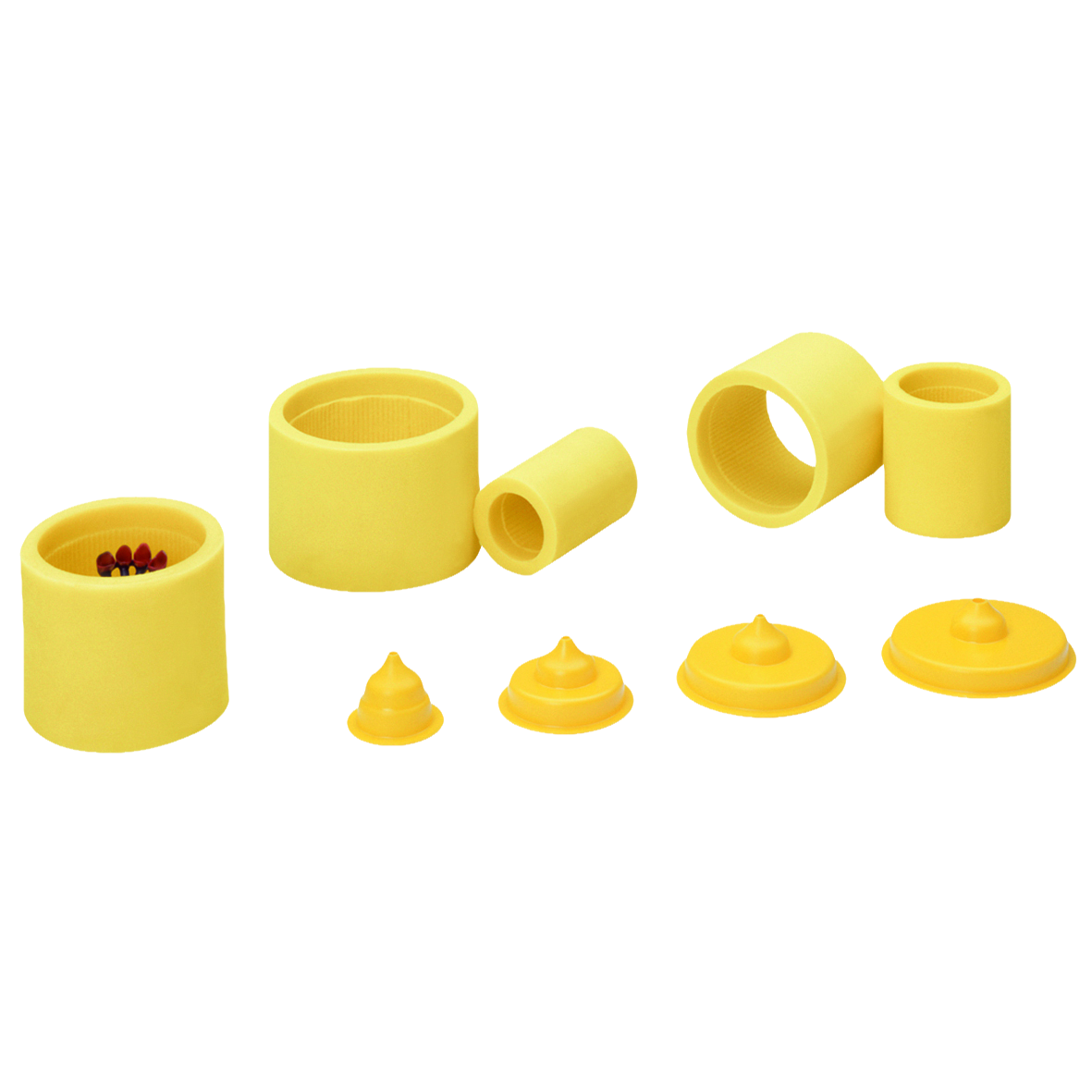 Ring Formers Cone Round Yellow Size 3