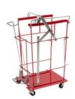 SharpSafety Sharps Cart Red 22.75x15.25x31" Metal For 12/18g Ld Cntnrs Ea