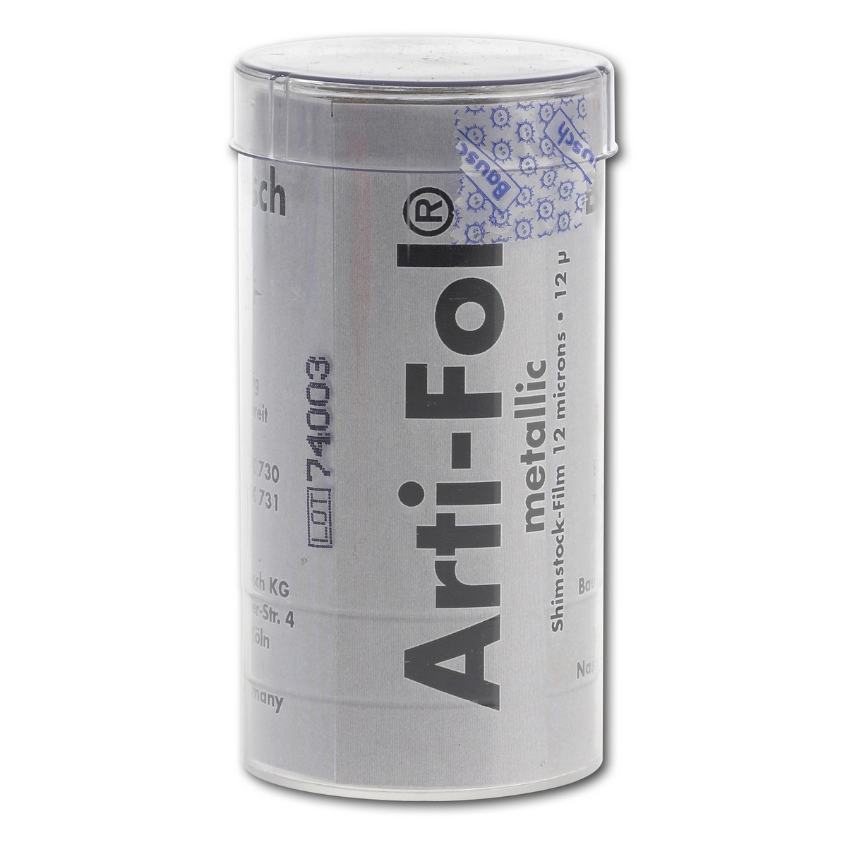 Arti-Fol metaal enkelzijdig, 12 micron - navulling - BK730, zwart