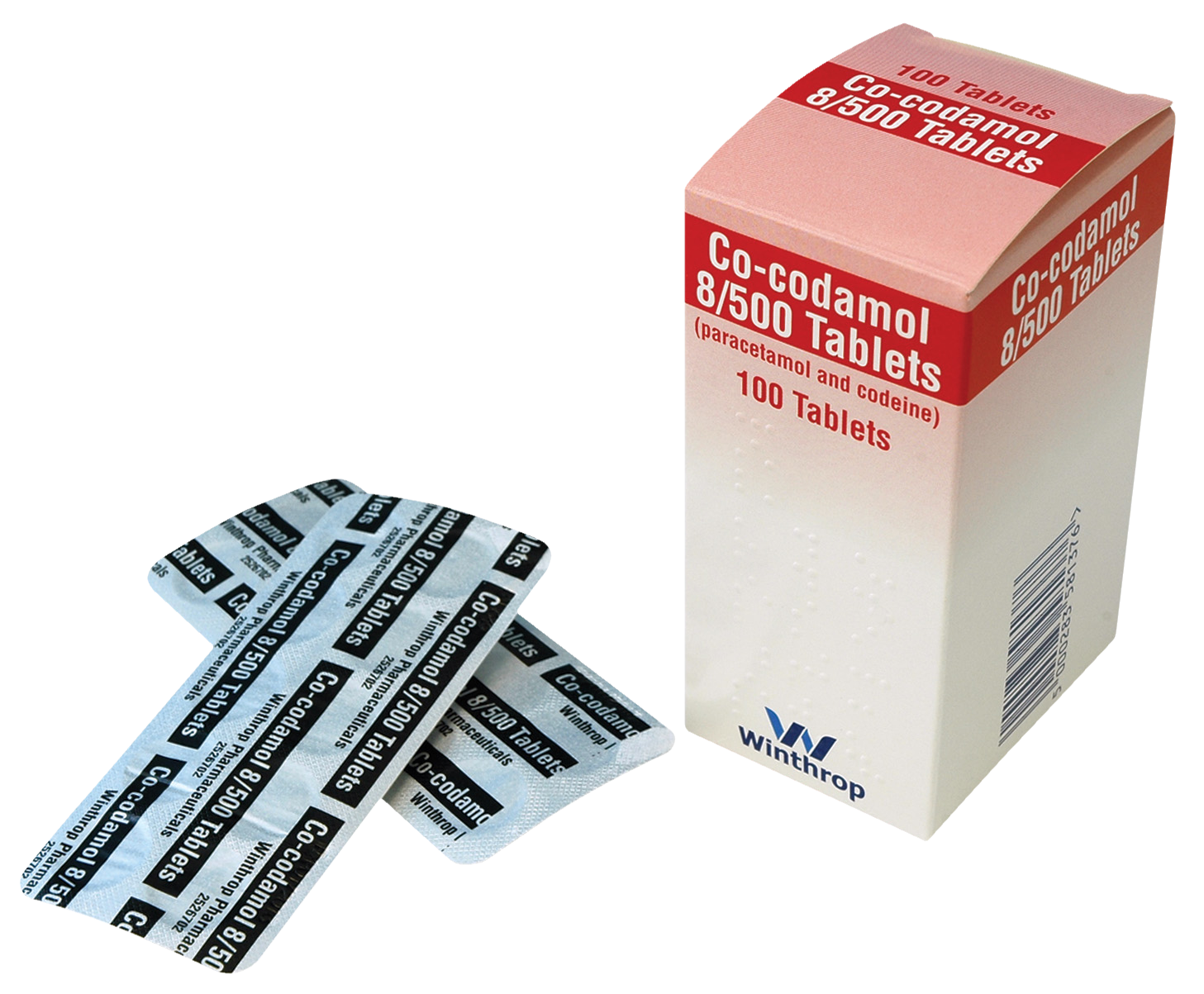 Co-Codamol Tablets 8mg Codeine/500mg Paracetamol Tablets 100pk