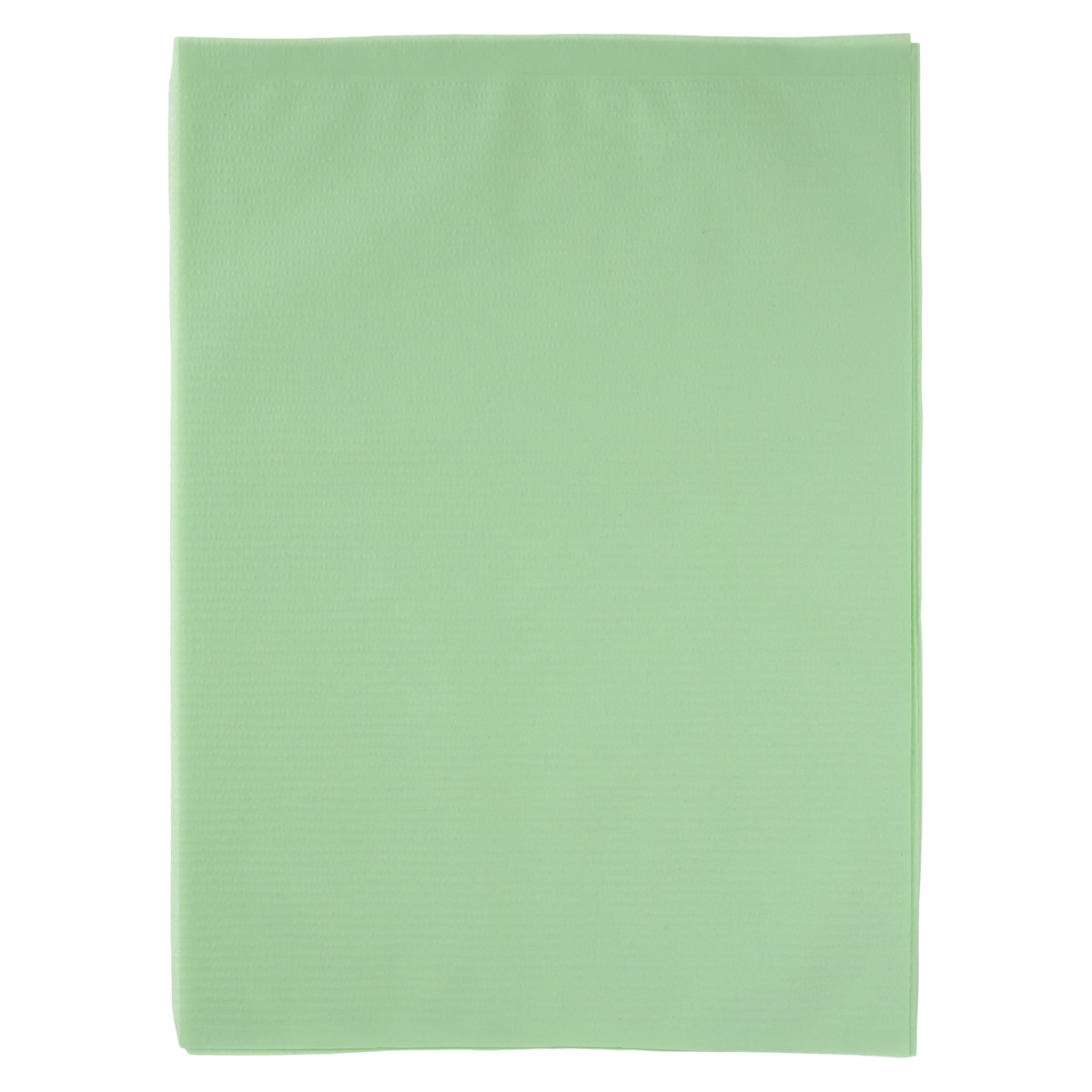 Headrest Cover 10 in x 13 in Tissue / Poly Green Disposable 500/Ca