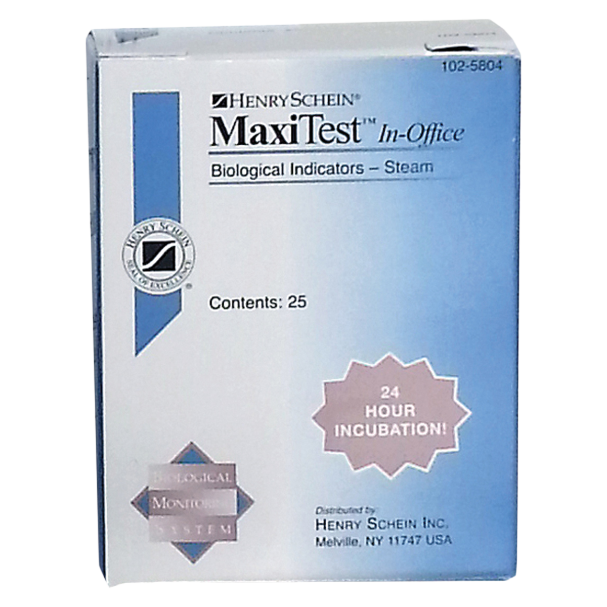 Maxitest Biological In Office Monitor Refill 25/Bx