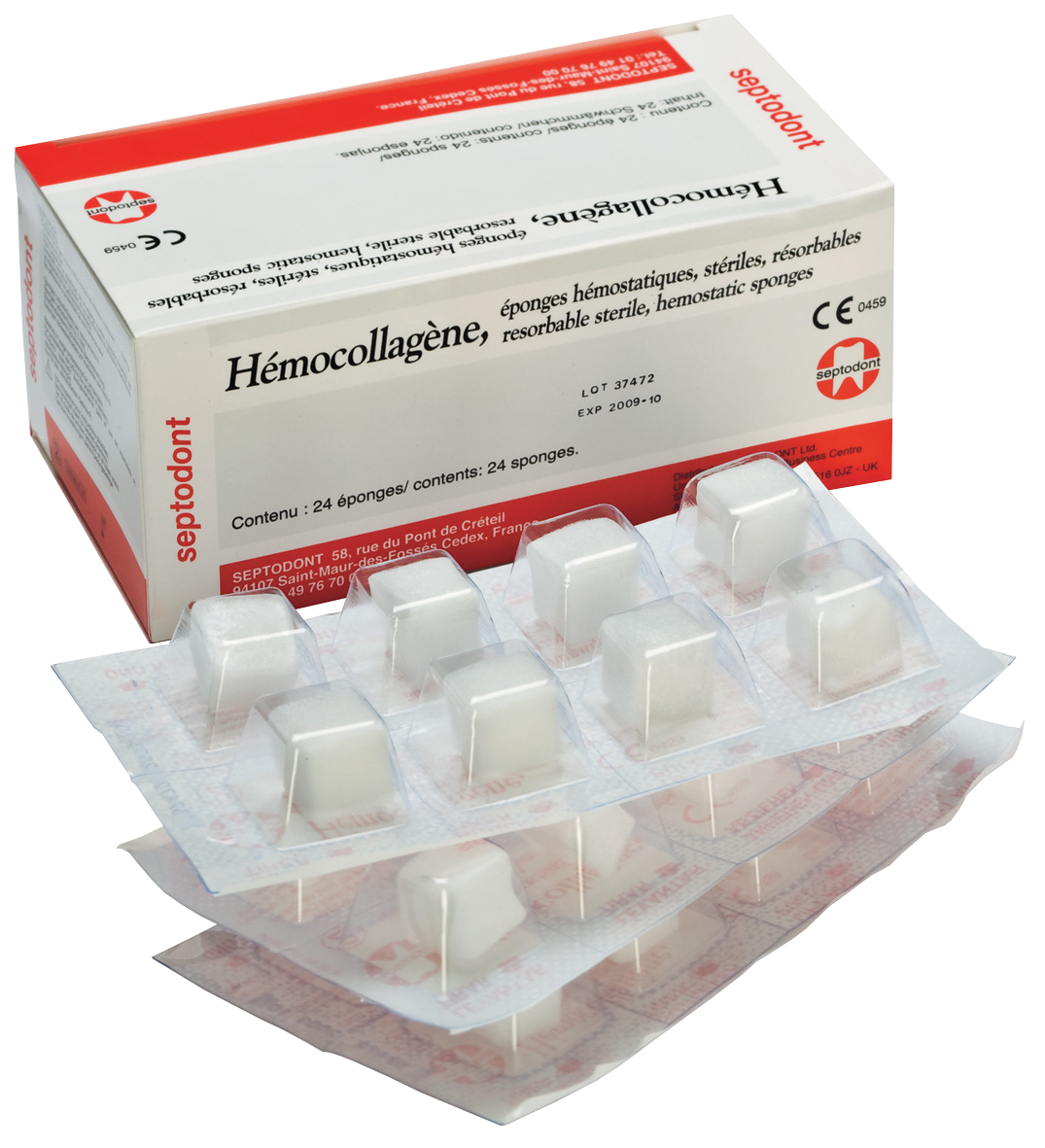 Hemocollagene Sponges 24pk