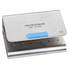 Bur Block Stainless Steel 17 Hole Silver Locking Cover Ea