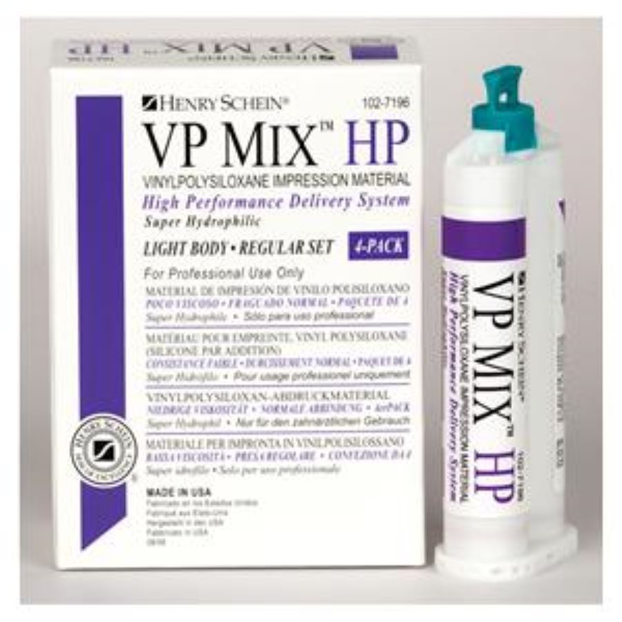VP Mix HP Impression Material Regular Set Regular Body Unflavored Bx