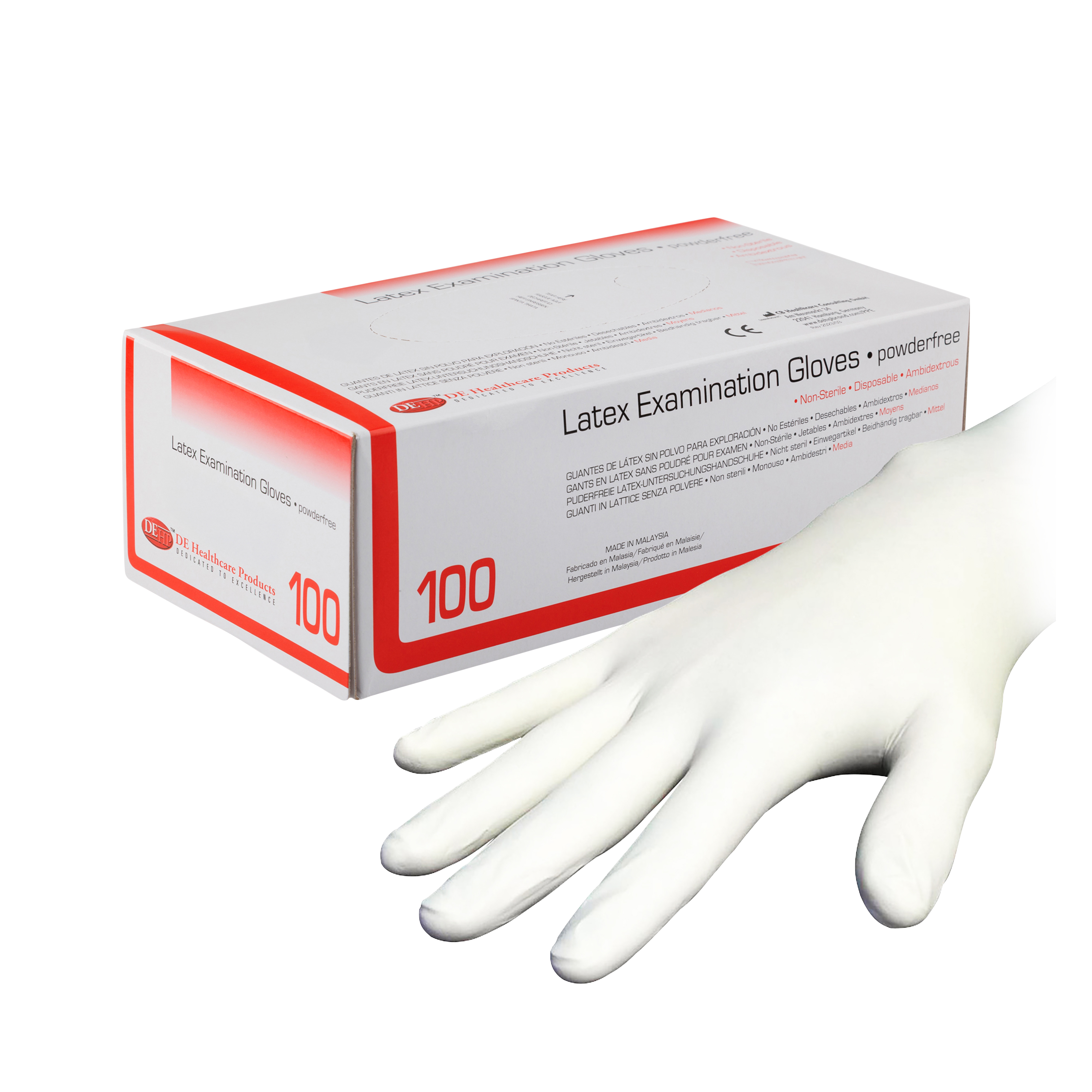 DEHP Gloves Economy Latex Powder-Free Small 100pk