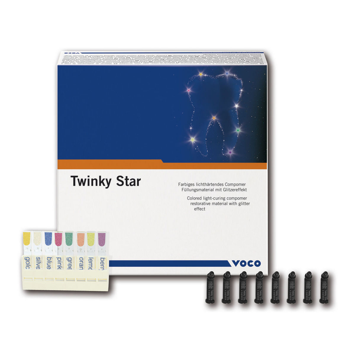 Twinky Star Caps - Blauw, 25x 0.25g