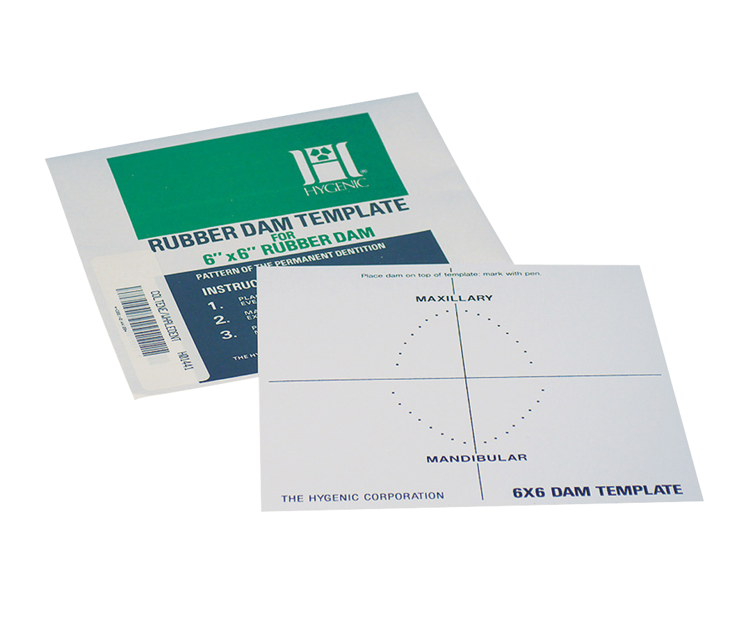 Hygenic Rubber Dam Template 6 Inch
