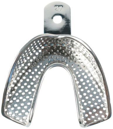 Henry Schein HS Impression Tray Stainless Steel Perforated Lower Large ...