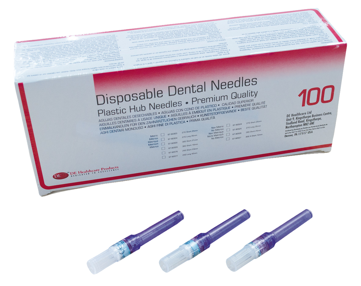 DEHP Needles Plastic Hub Disposable 27G Short 100pk