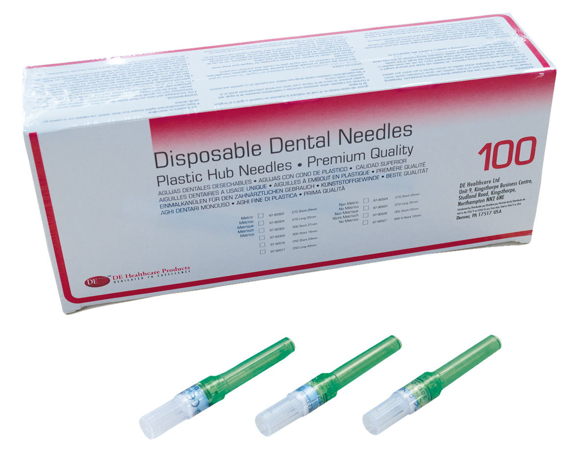 DEHP Needles Plastic Hub Disposable 27G Long 100pk