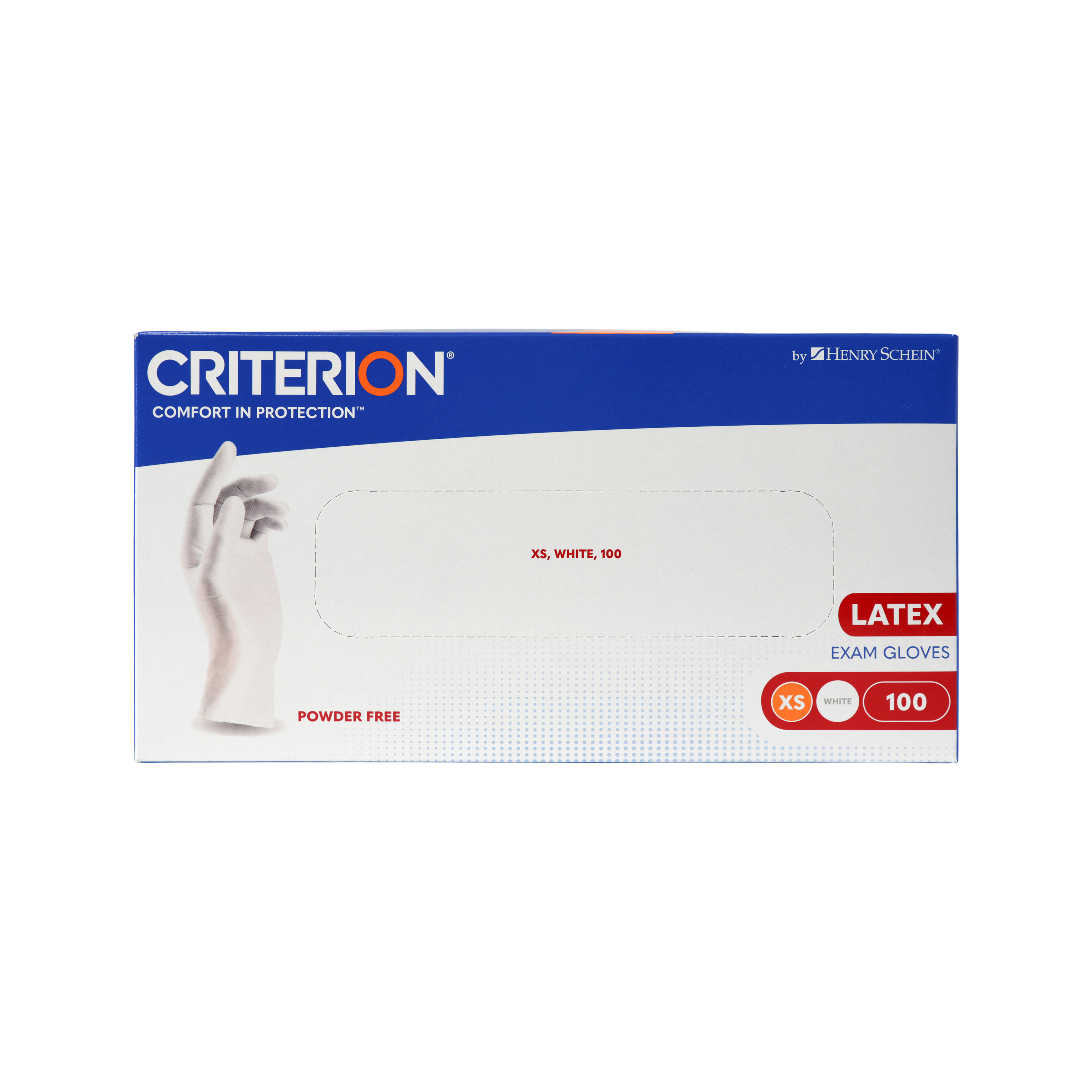 Criterion Gloves Latex Powder-Free X-Small 100pk