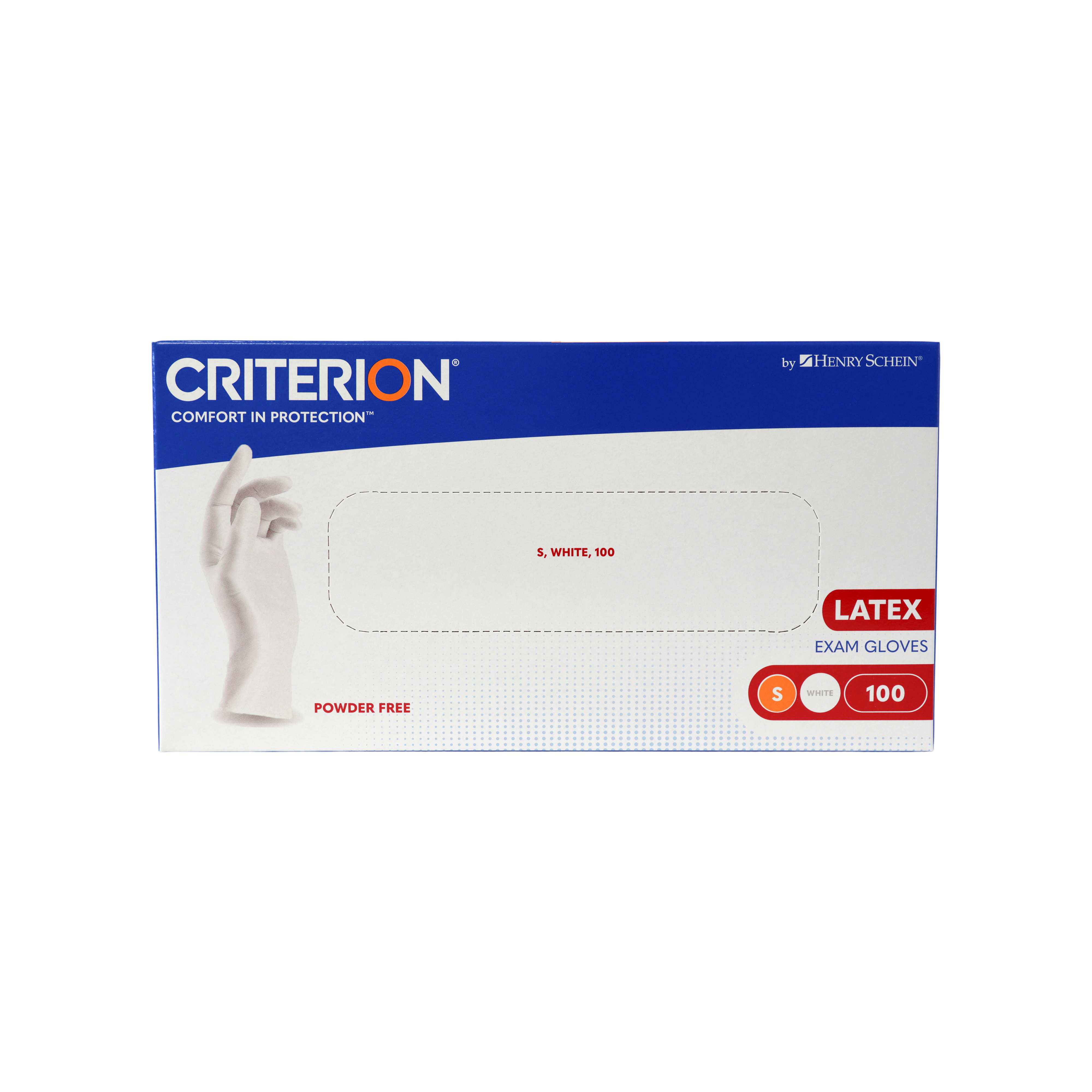 Criterion Gloves Latex Powder-Free Small 100pk