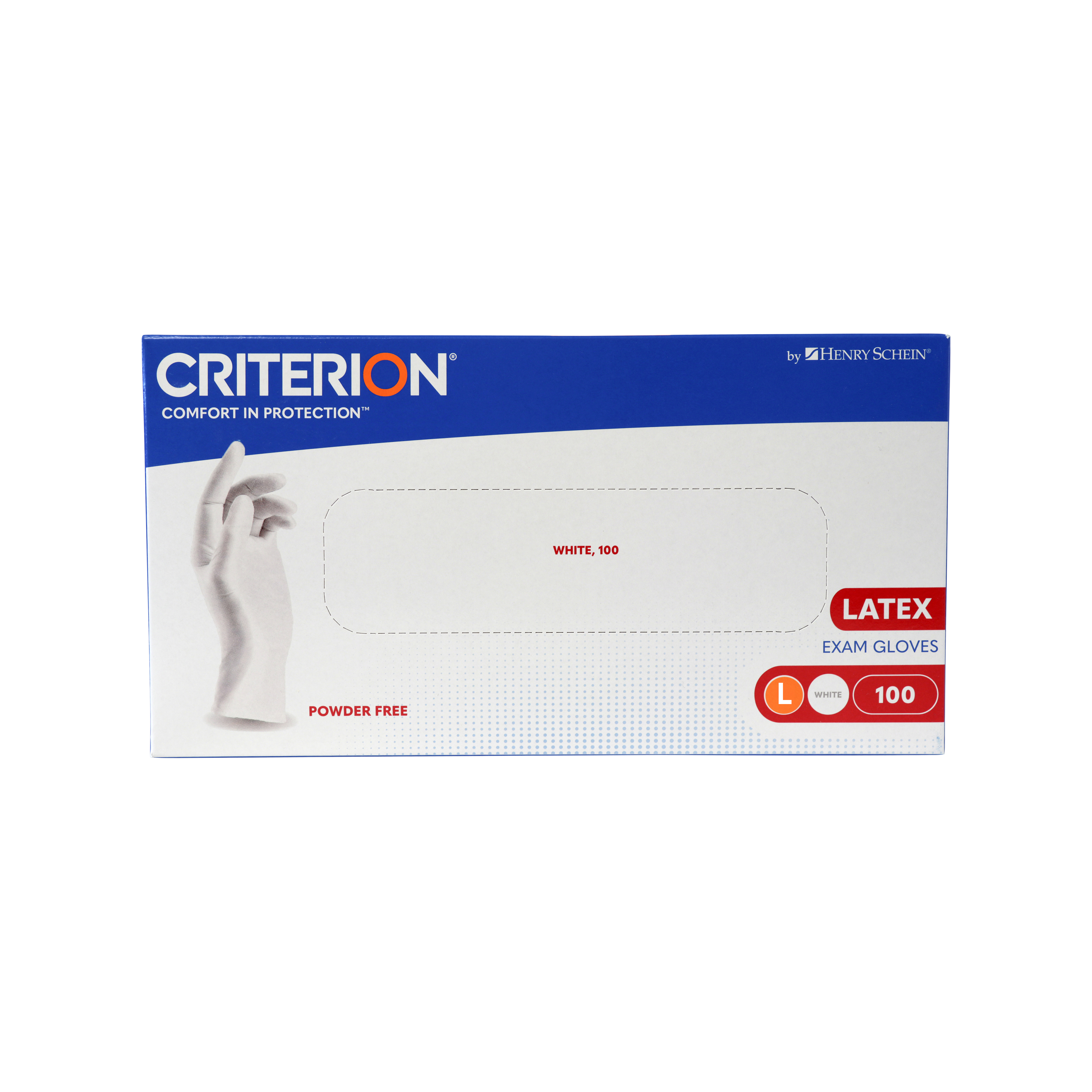 Criterion Gloves Latex Powder-Free Large 100pk