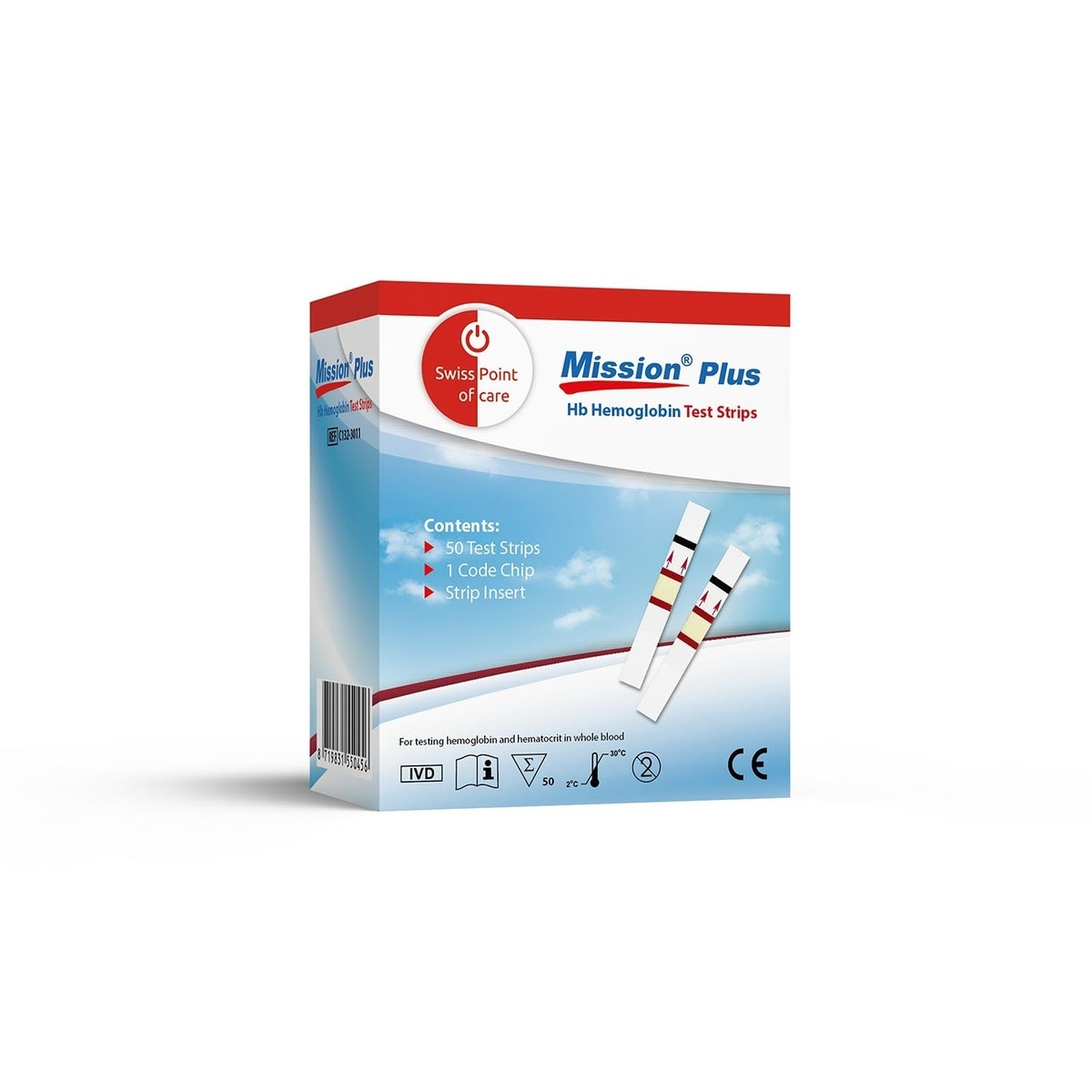 Acon Mission Plus Hb test strips - per 50 stuks