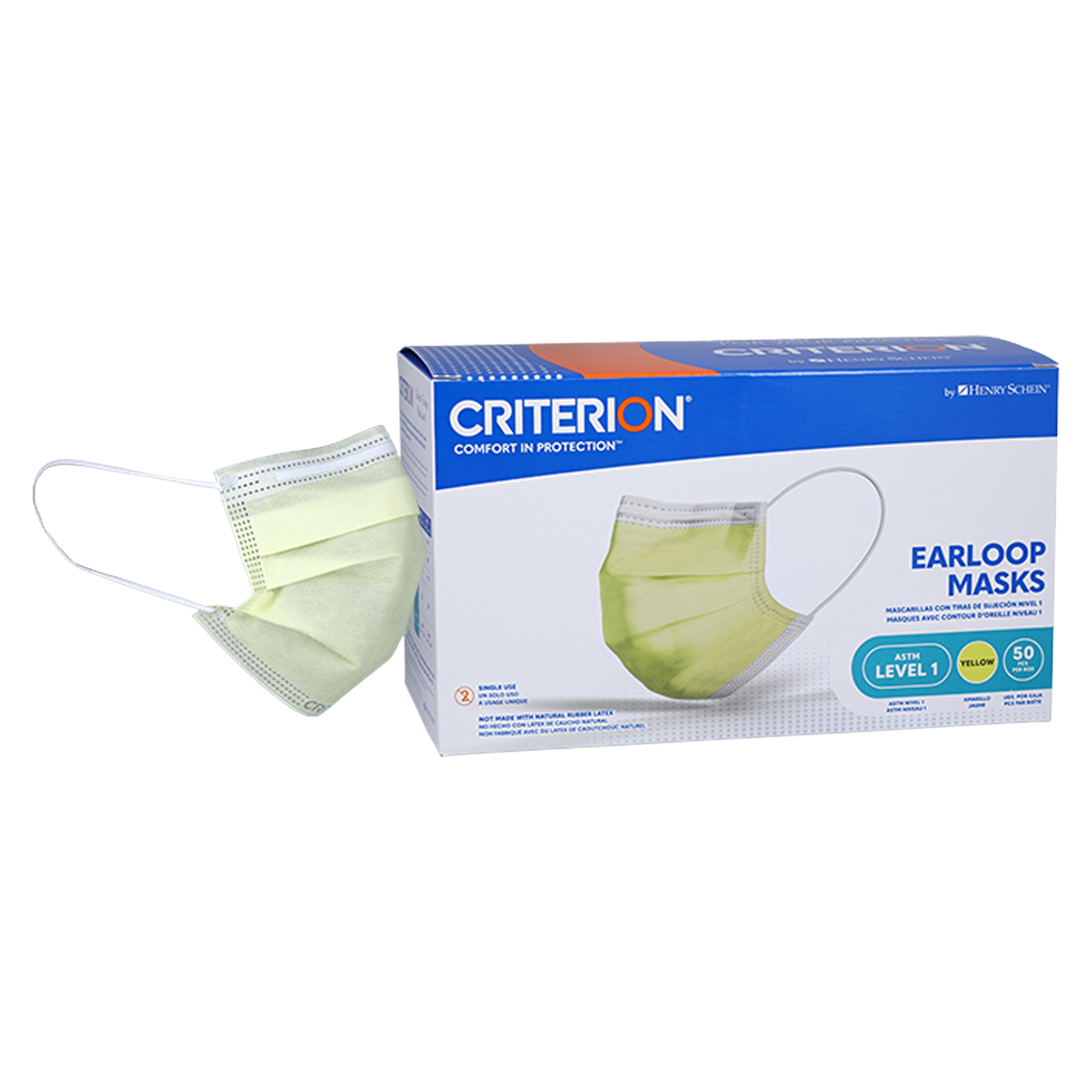 Criterion Mask ASTM Level 1 Yellow Adult 50/Bx