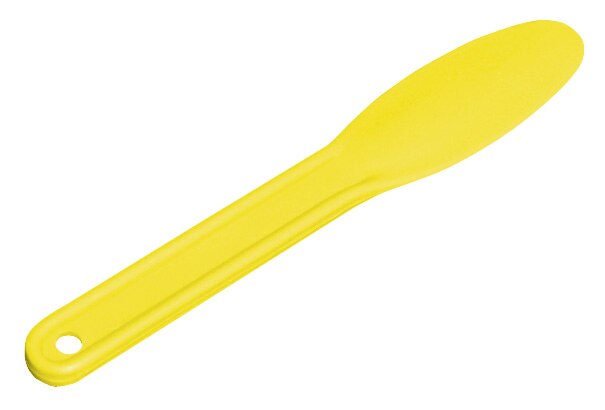 DEHP Alginate Plastic Spatula Yellow