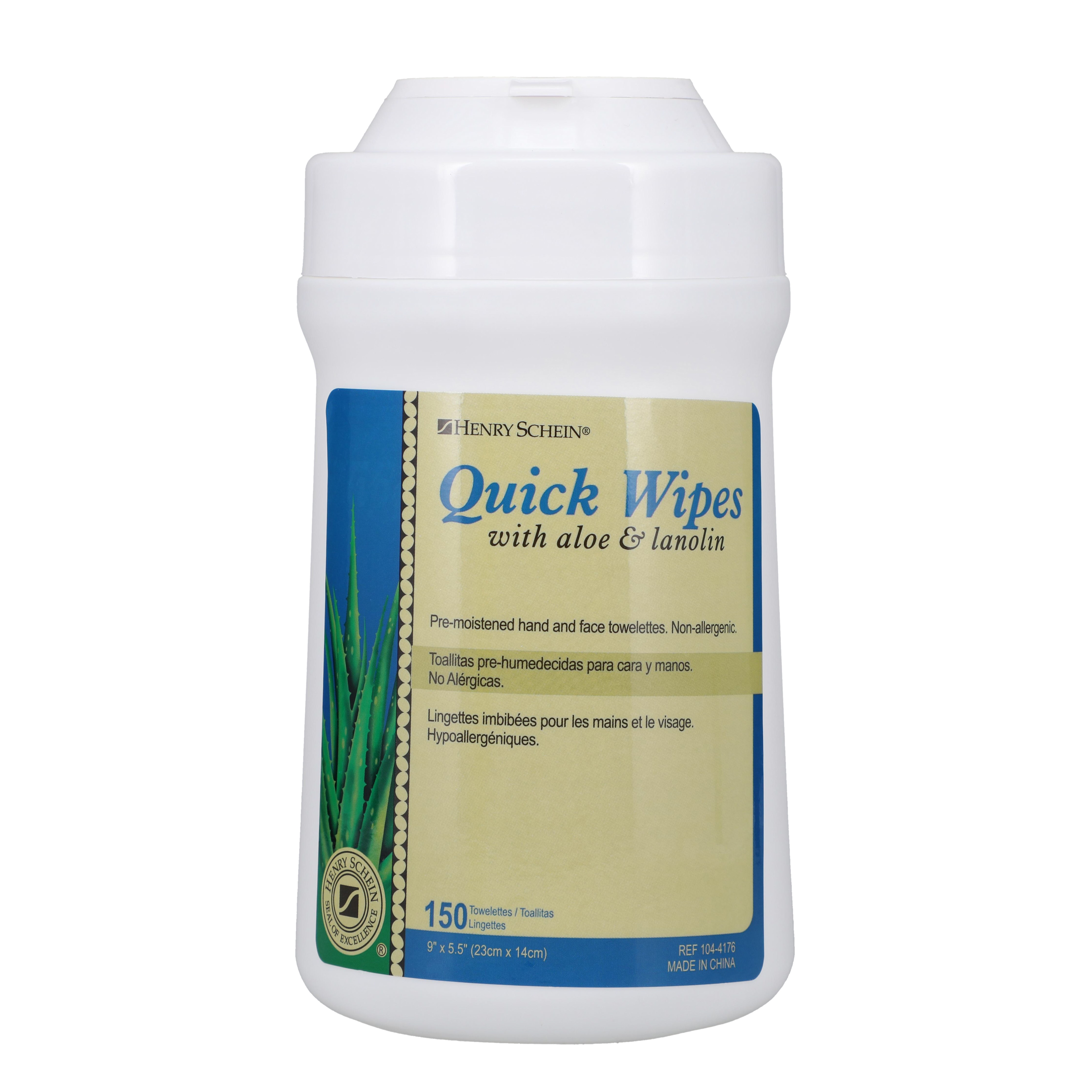 HSI Quick Wipes Wipes Cleanser Pop-Up Container 150/Ea