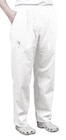 Scrub Pant 4 Pockets Large White Unisex Ea