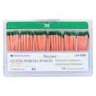 Maxima Hand Rolled Gutta Percha Points Size 35 Green 100/Bx