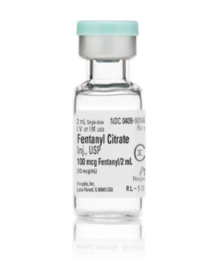 Fentanyl Citrate Injection 50mcg/mL SDV 2mL 25/Package