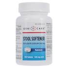 Docusate Sodium Stool Softener/Laxative Tablets 100mg 100/Bt