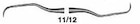 MaxiGrip Curette Gracey Double End Size 11/12 9.5 mm Stainless Steel Ea