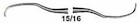 MaxiGrip Gracey Curette Double End 15/16 9.5 mm Ea