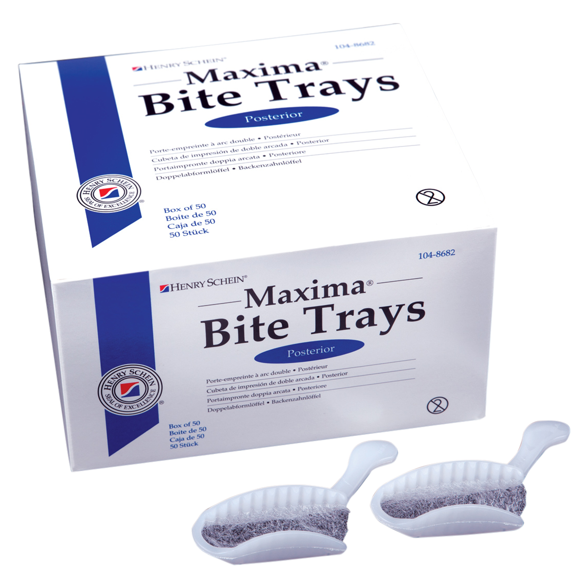 Maxima Bite Trays Dual Arch Posterior 50/Bx