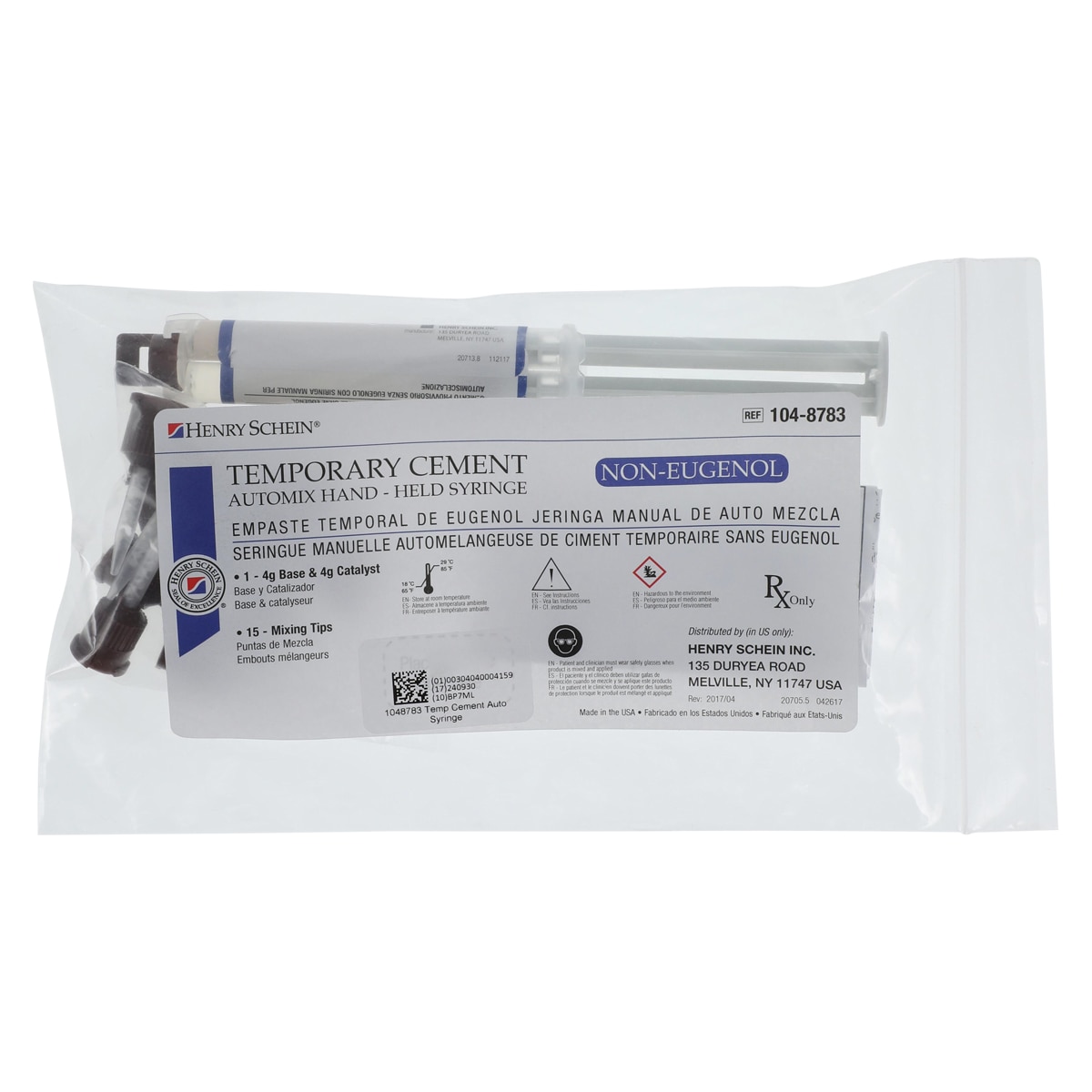 Temporary Non-Eugenol Automix Cement White Automix Handheld Syringe Ea