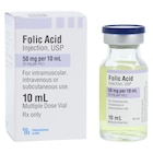 Folic Acid Injection 5mg/mL MDV 10mL Each