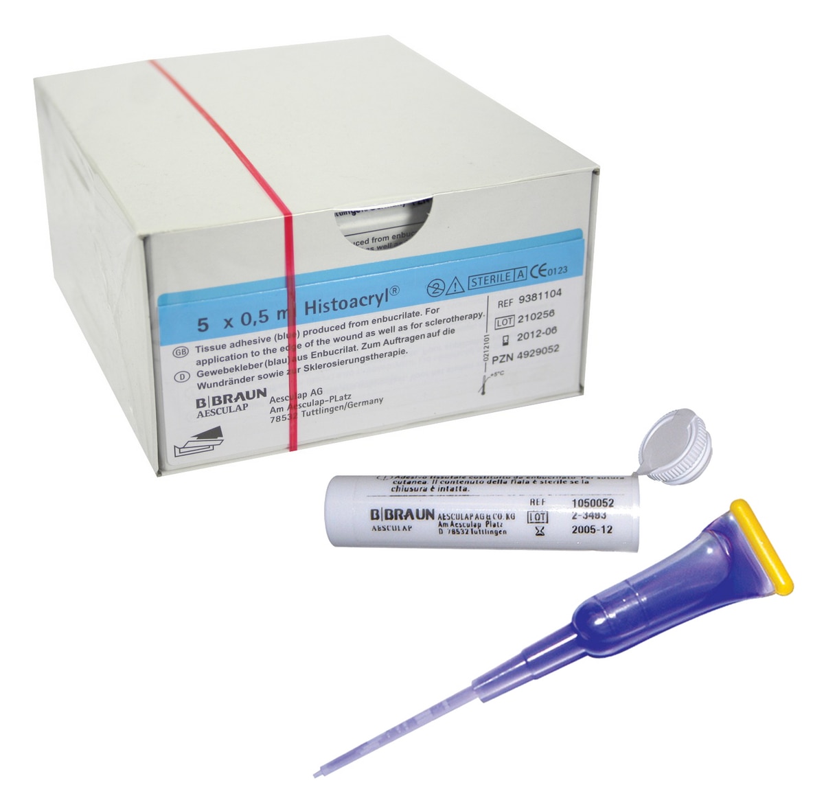 Histoacryl - 0,5 ml kleurloos, 5 ampullen