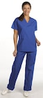 Fashion Blend Scrub Shirt Set-In Short Sleeves 4X Large Blueberry Unisex Ea