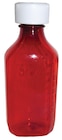 Syrup Bottle Plastic 2oz Amber Reusable Non-Sterile 100/Case