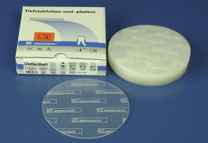 Erkoflex Bleach transparant met isoleerfolie, rond Ø 120 mm - Dikte 1 mm, 20 stuks
