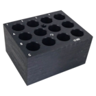 Heating Block For 16mm Tubes 3x3-3/4x2" Each