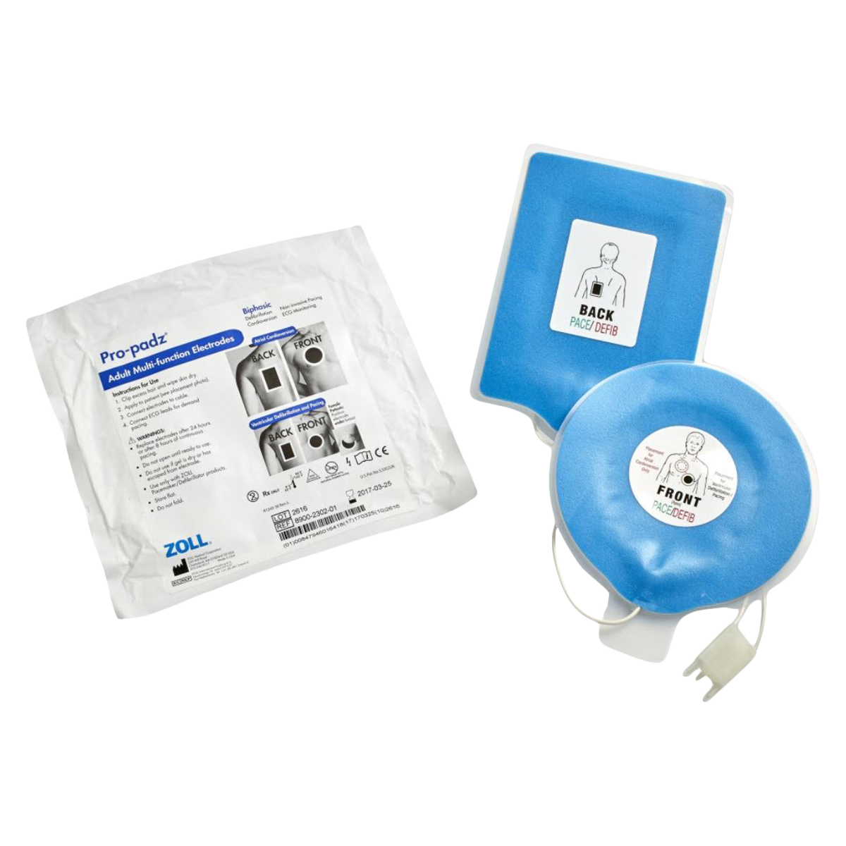 Stat-Padz II Prophasic Multifunction Pad Adult New f/ Zl M Defib PE Fm 2/Pk