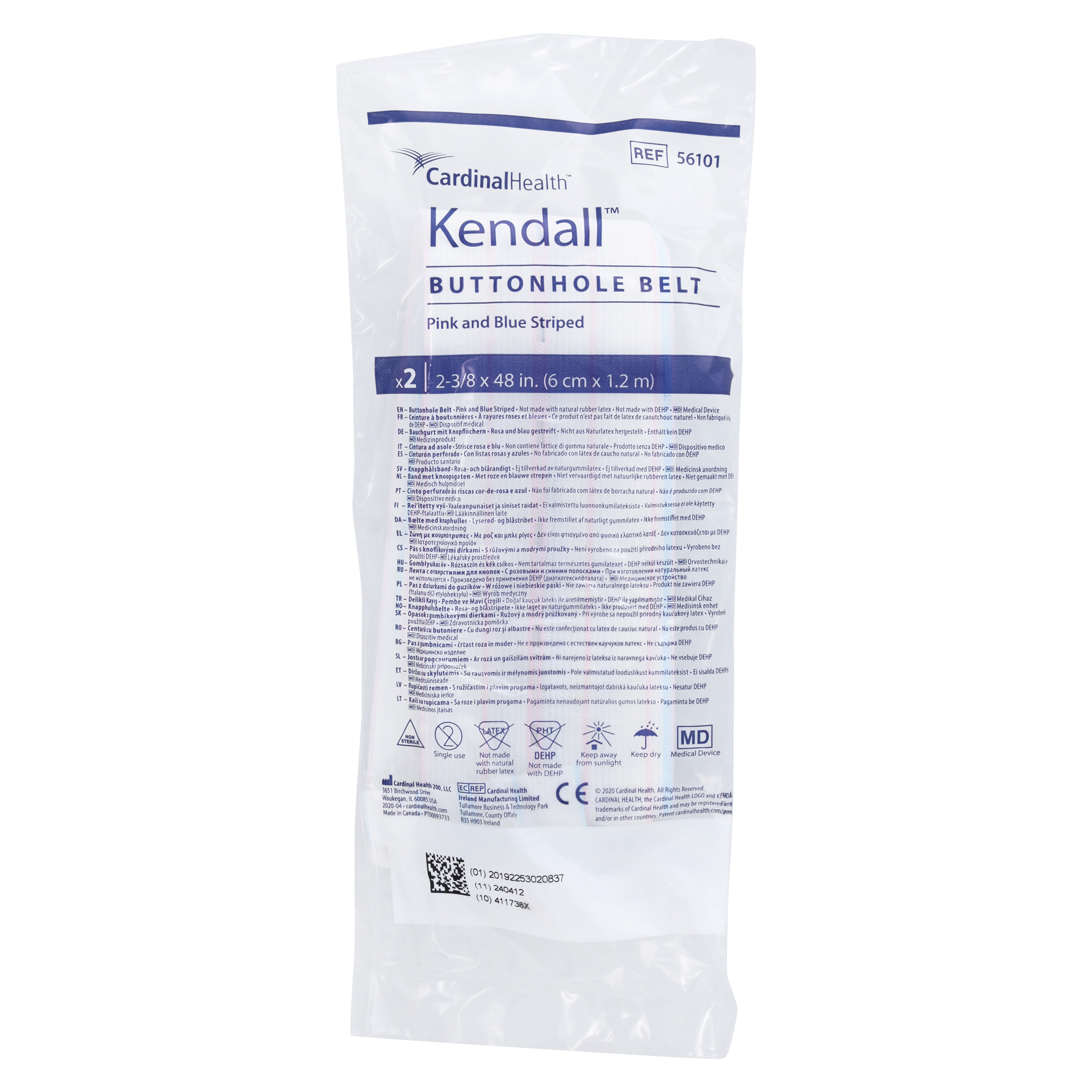Kendall Transducer Belt Not Made With Natural Rubber Latex 50x2/Ca