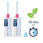 Blu-Mousse Bite Registration Peppermint Super-Fast (30 sec) - 2x 50 ml en 6 mengtips