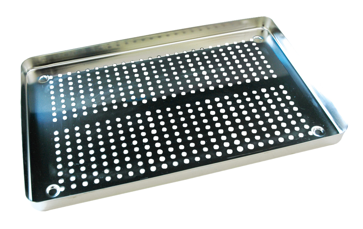 HS Instrument Tray Stainless Steel Perforated Base 18 x 28cm