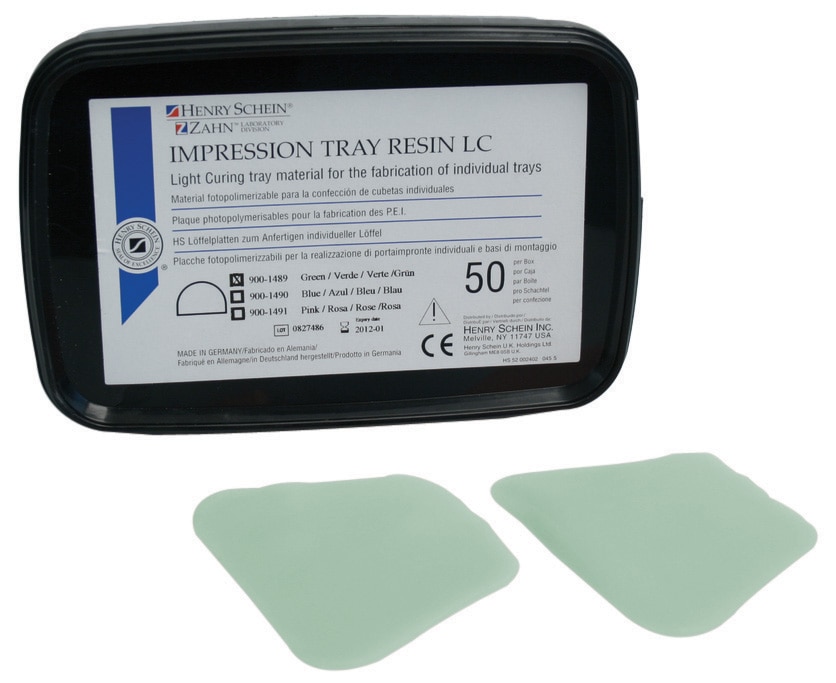 HS Impression Tray Resin LC Upper Green 50pk