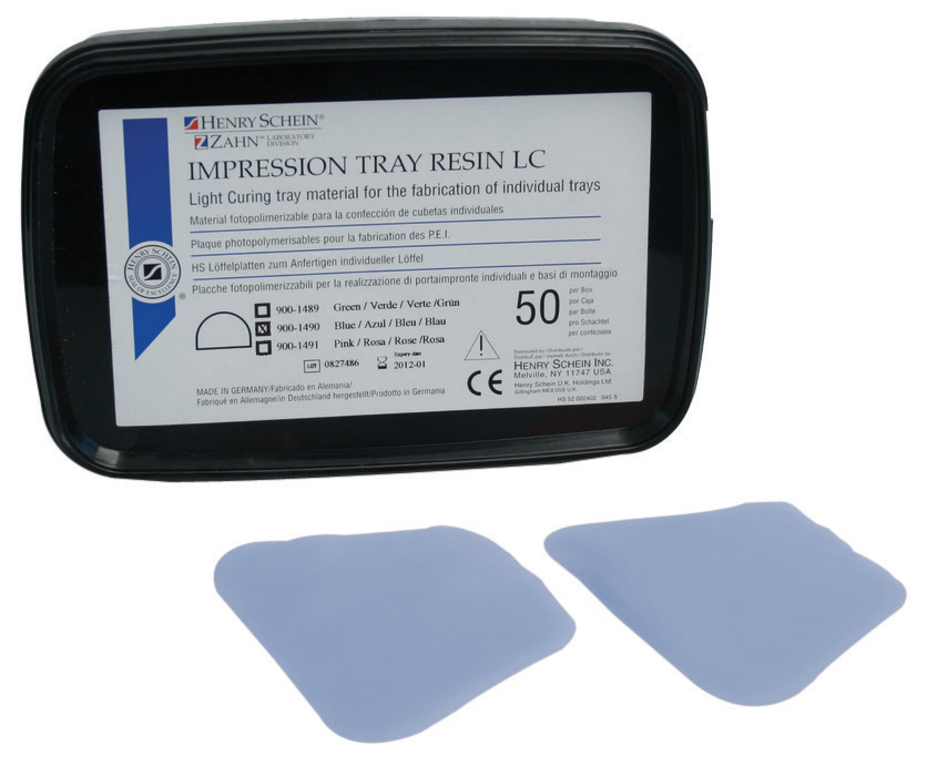 HS Impression Tray Resin LC Upper Blue 50pk