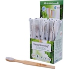 Happy Morning Bamboo tandenborstels - Dispenserverpakking, 40 stuks