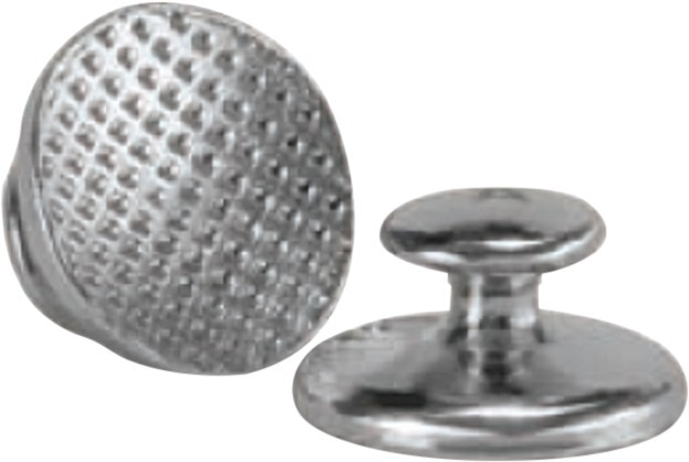 Lingual Metal Button - CIB-00-01, Flat