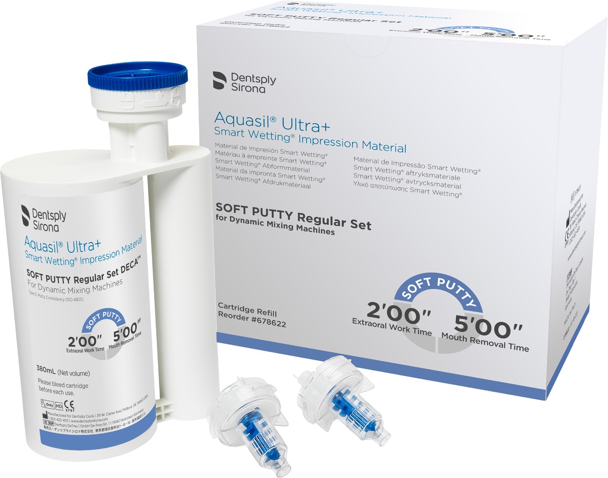 Aquasil Ultra+ DECA Soft Putty Regular Set - Cartridge, 2x 380 ml