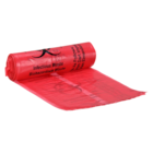 Biohazard Bag 1.25mil 18-3/4x14-1/4" Red/Black Plastic 10Rls/Bx