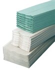Handdoek ECO - 25 x 33 cm, C-fold ongekleurd 3600 struks