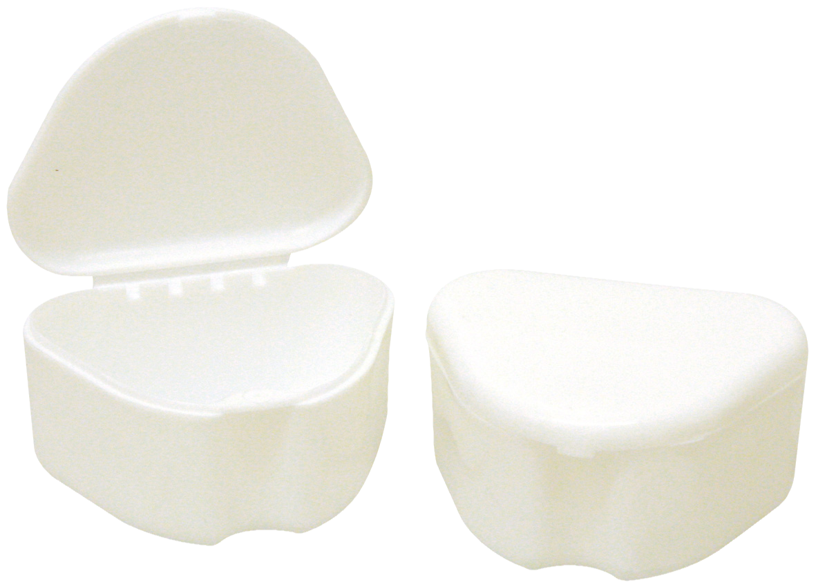 HS Denture & Retainer Box Deep White 10pk