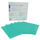 HS Rubber Dam Green Medium 15x15cm 36pk